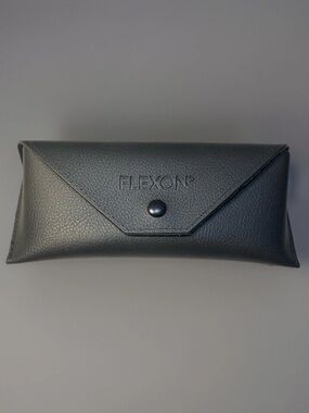 Flexon Black Leatherette Toiletry & Accessory Pouch